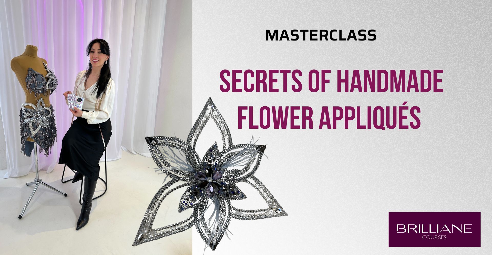 SECRETS OF HANDMADE FLOWER APPLIQUES – MASTERCLASS
